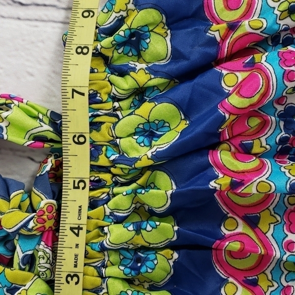 Vintage 60s Joyce Maxi Skirt ILGWU USA Label Pyshcodelic 60’s Print S EUC - Picture 12 of 14